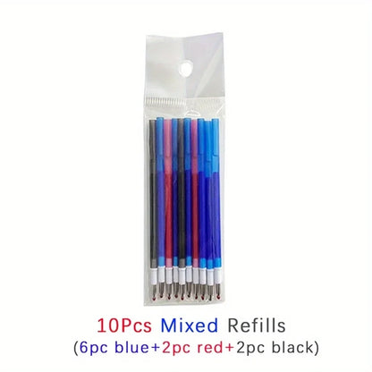 3 in 1 Multicolor Pen Set 0.5mm Black/Blue/Red Magic Ink Refill