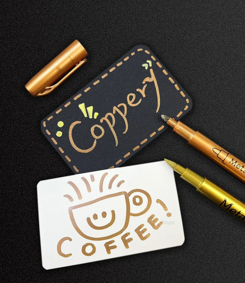 Metallic Brush Art Marker Set