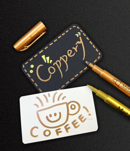 Metallic Brush Art Marker Set
