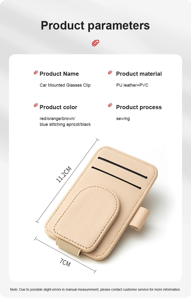 Car Sun Visor Glasses Holder