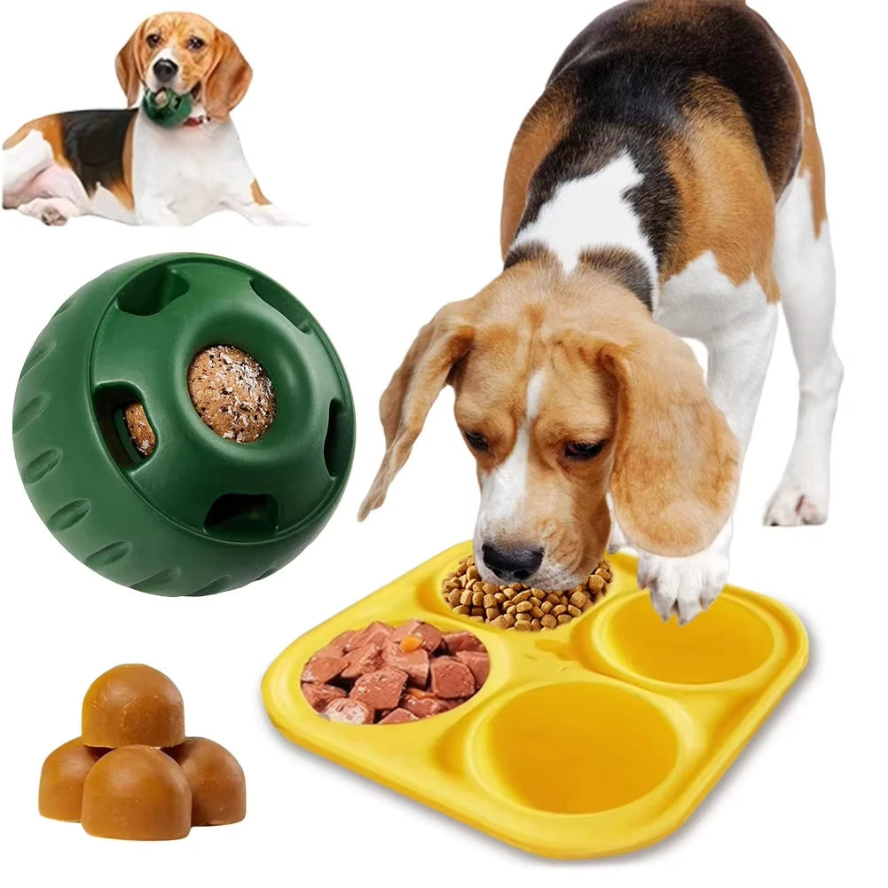 Interactive Dog Treat Puzzle Toy