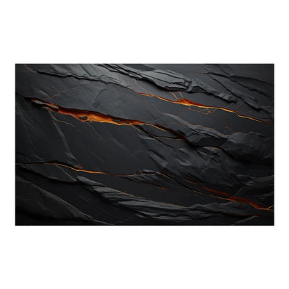 3D Black Stone Self-Adhesive Aquarium Background