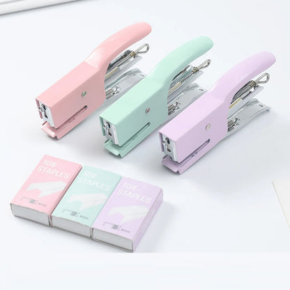 Portable Mini Desk Stapler with 750 Staples
