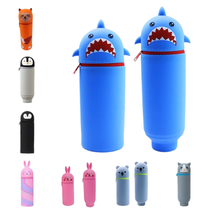 Foldable Animal Silicone Pencil Case