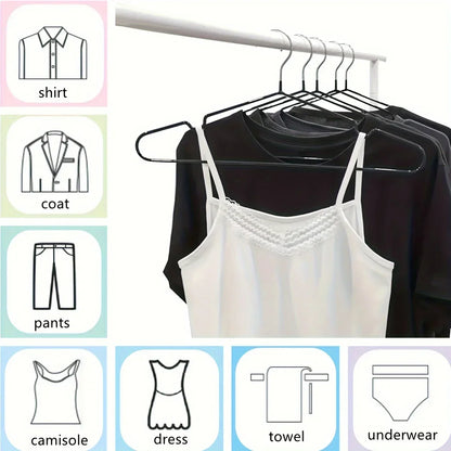 Non-Slip Metal Clothes Hangers for Suits, Jackets & Shirts