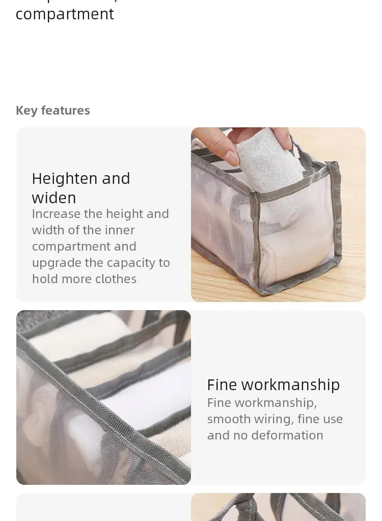 Foldable Underwear Storage Organizer