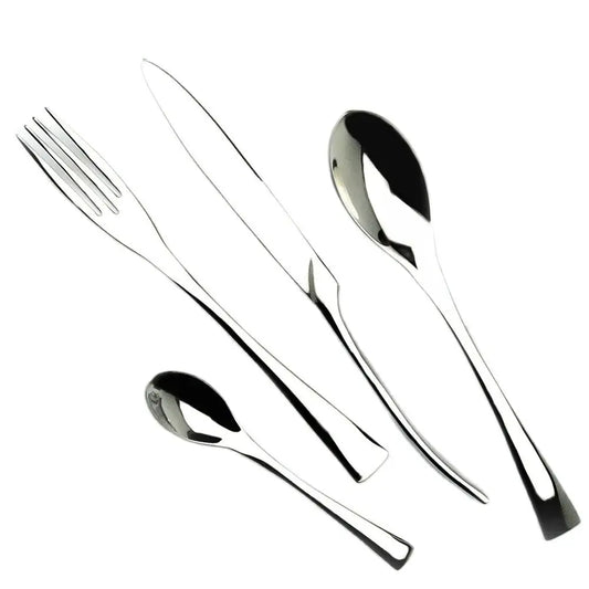 4Pcs/Lot Silver 18/10 Stainless Steel Dinnerware