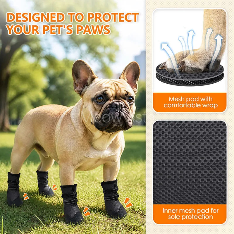 Breathable Anti-Slip Dog Boots