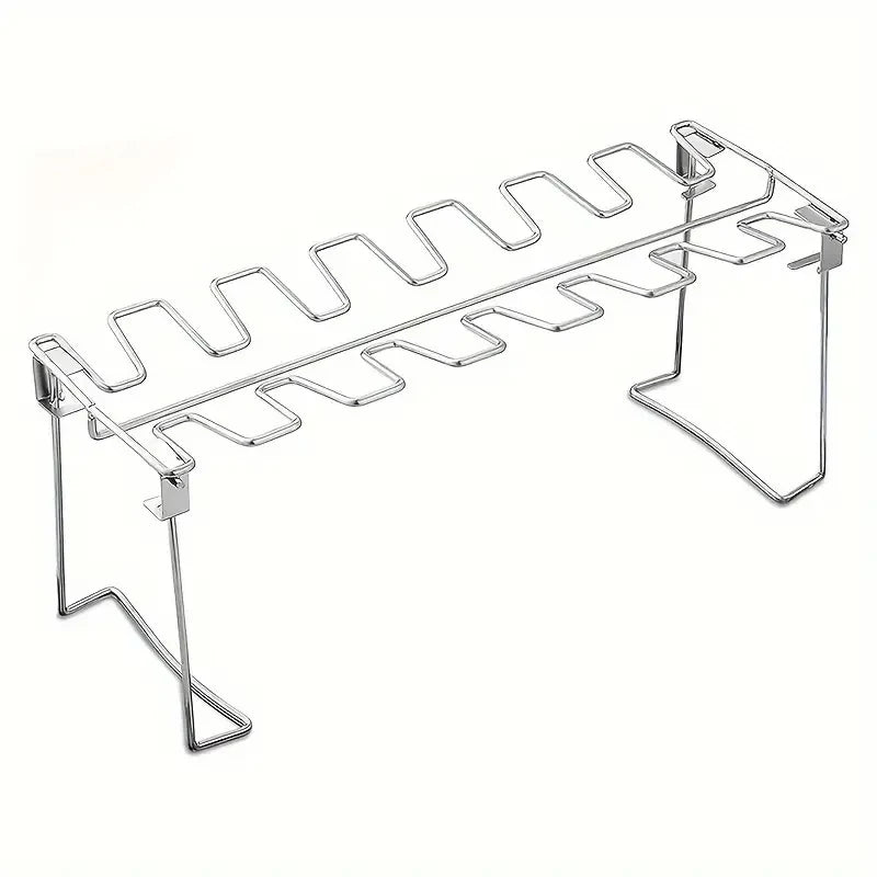 Stainless Steel Chicken Leg Rack with Drip Tray