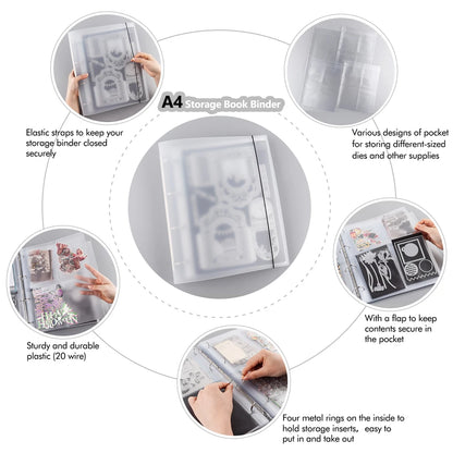 A4 Die Storage Book Binder For Stamps