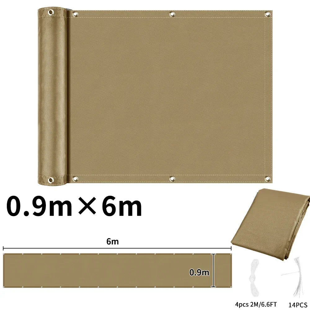 Waterproof Balcony Privacy Screen Cover