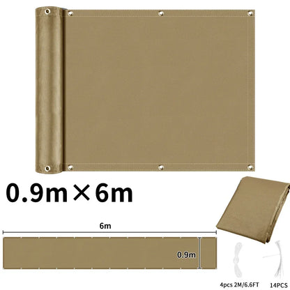 Waterproof Balcony Privacy Screen Cover