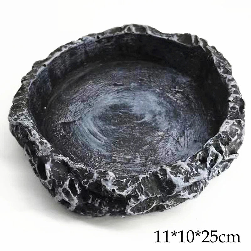 Natural Rock Reptile Feeding & Water Bowl