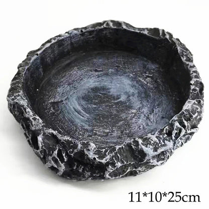Natural Rock Reptile Feeding & Water Bowl
