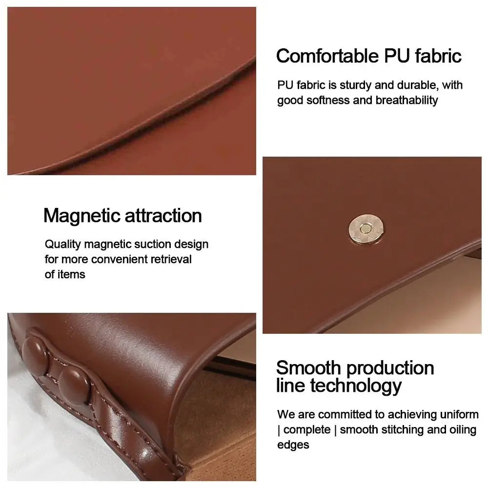 Women’s PU Leather Saddle Crossbody Bag