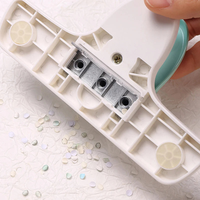3-Hole Circular Paper Punch for DIY Planners & Notebooks