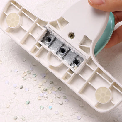 3-Hole Circular Paper Punch for DIY Planners & Notebooks
