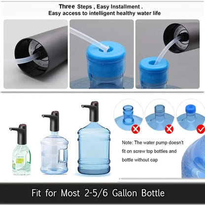 USB Rechargeable Water Bottle Dispenser Pump