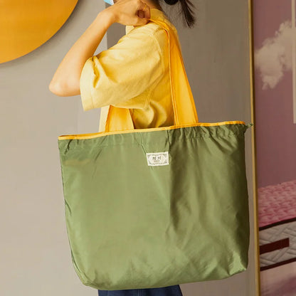 Foldable Drawstring Shopping Tote Bag