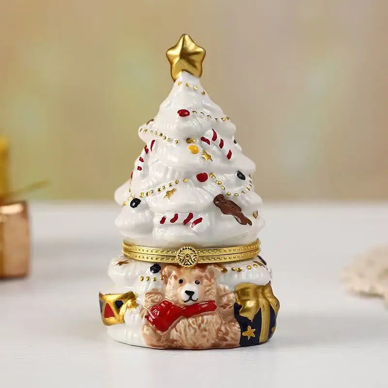 Christmas Tree Jewellery Trinket Box