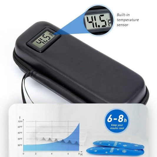 Insulin Cooler Travel Case with Temperature Display