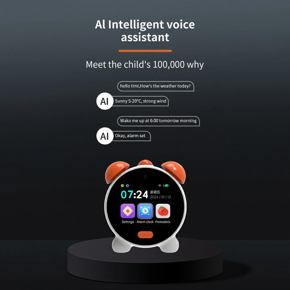 Smart AI Learning Alarm Clock for Children