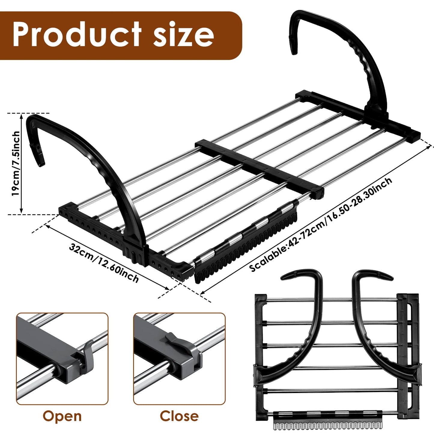 Foldable Radiator Drying Rack