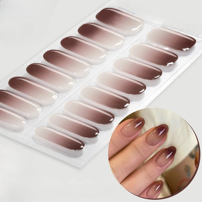 Semi-Cured Snowflake Gel Nail Stickers