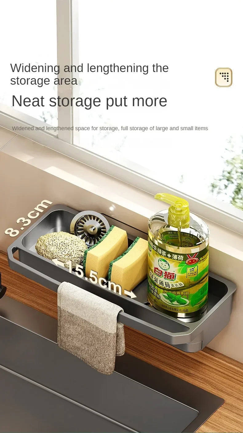 Sink Drain Organizer Shelf
