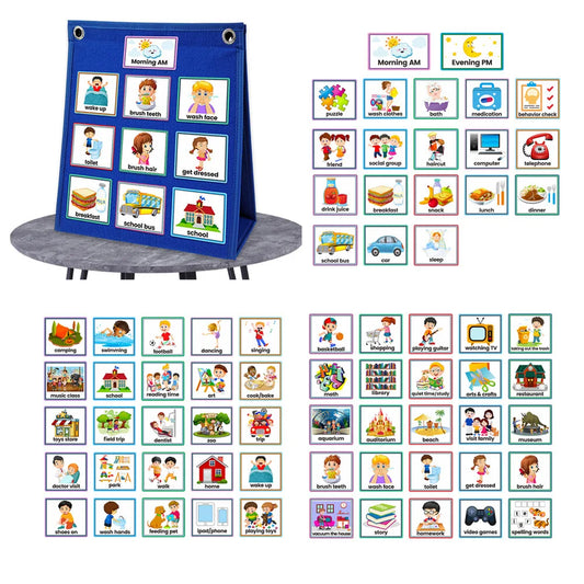 Double-Sided Desktop Pocket Chart for Classroom Learning