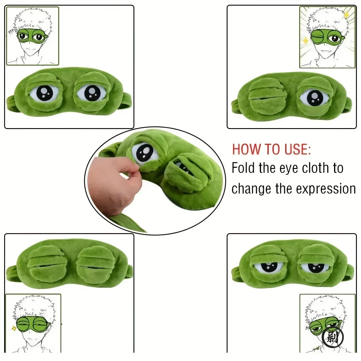 3D Frog Sleep Mask – Soft Cotton Light-Blocking Eye Mask