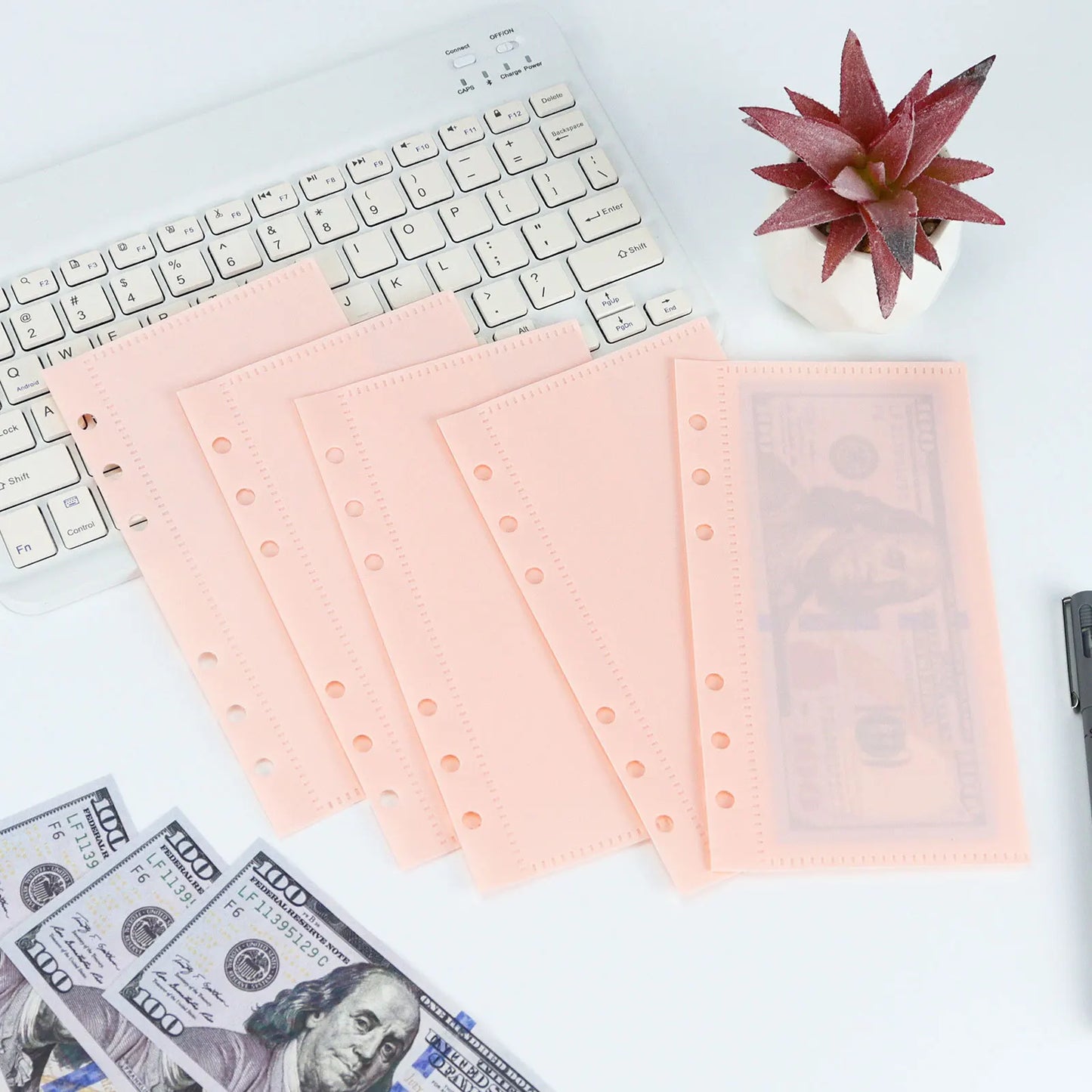 A6 & A7 Loose Leaf Binder Dividers with Cash Envelopes