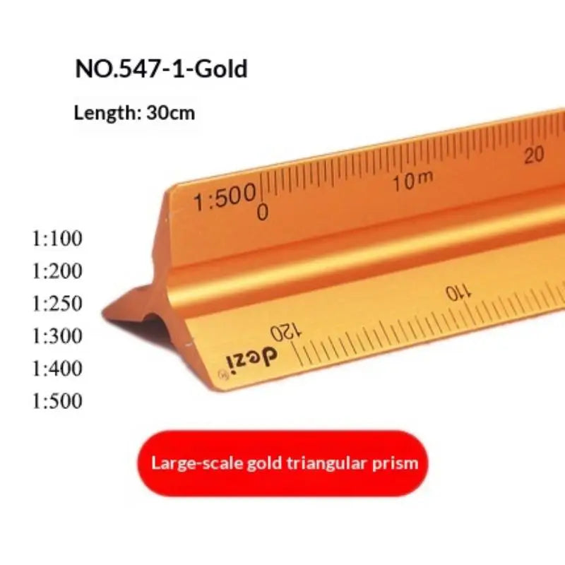 30cm Triangular Scale Ruler for Architects & Engineers
