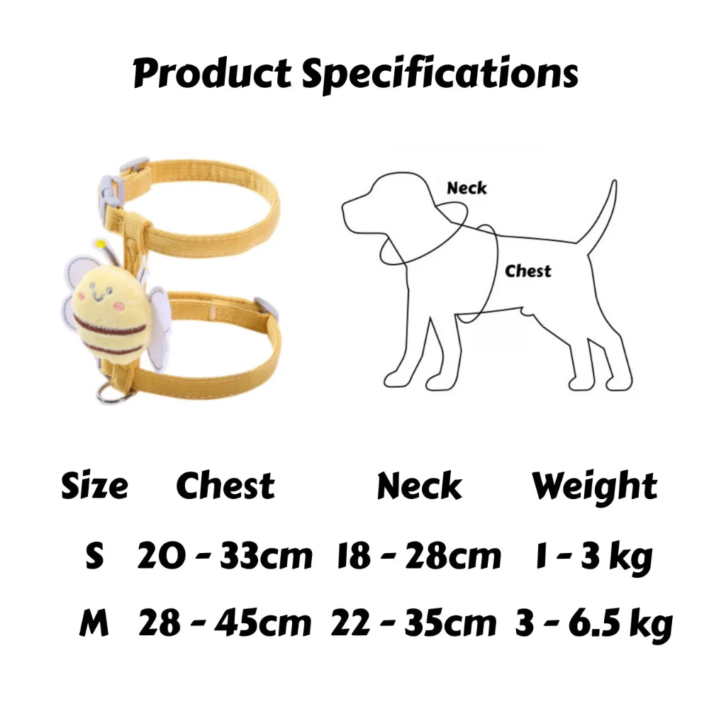 Escape-Proof Adjustable Cat Harness & Lead Set