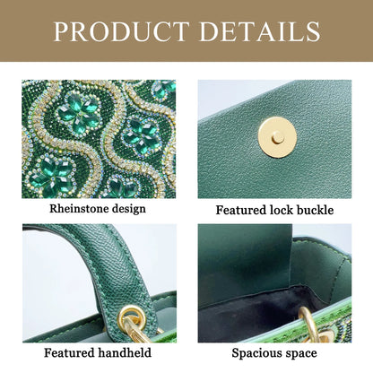 Rhinestone Box Crossbody Bag