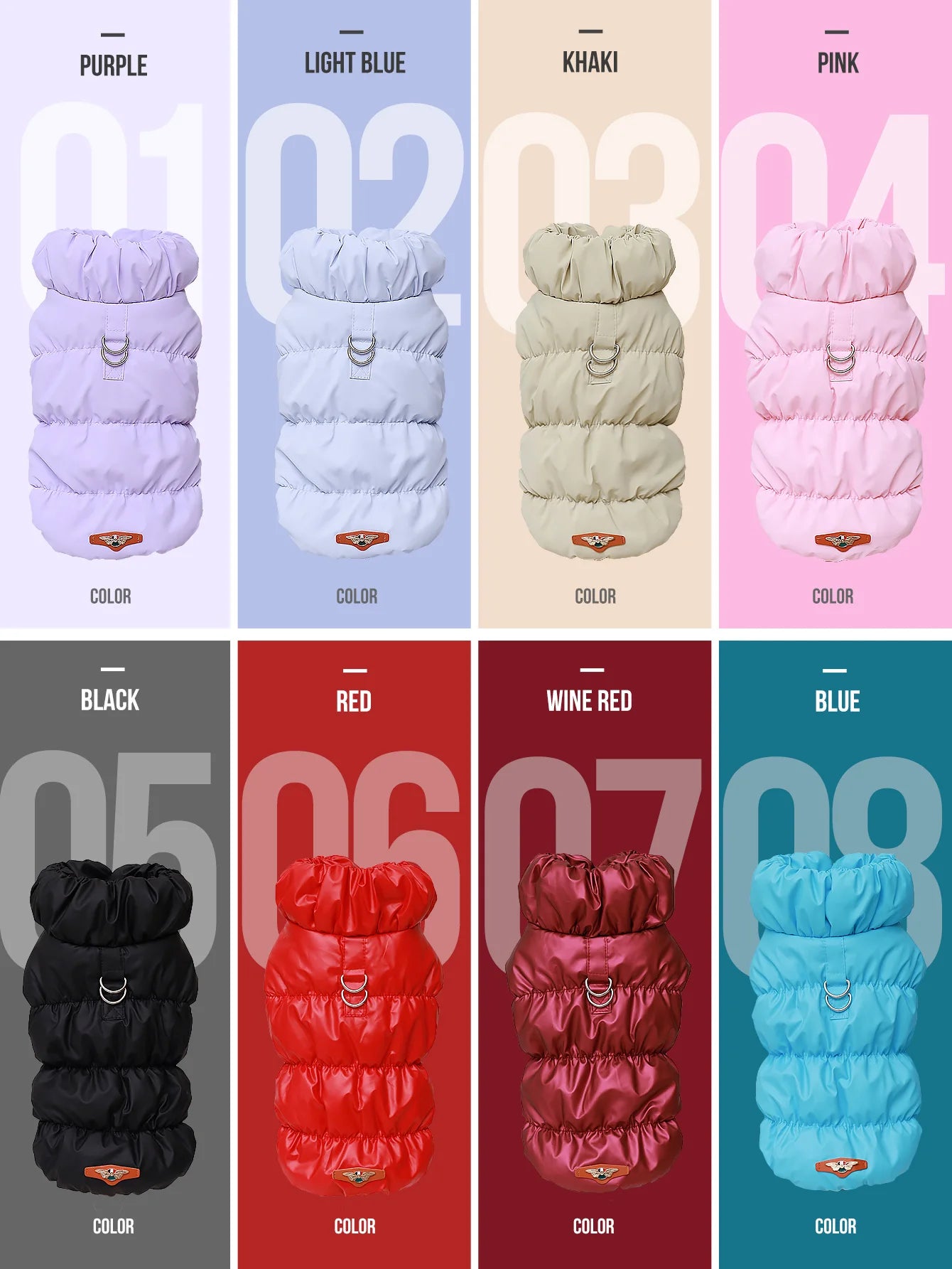 Winter Quilted Dog Jacket