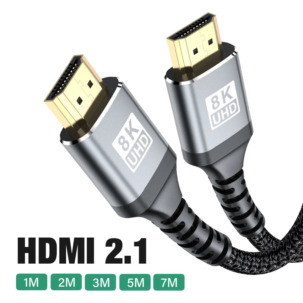 Ultra High-Speed HDMI 2.1 Cable – 8K 60Hz & 4K 120Hz
