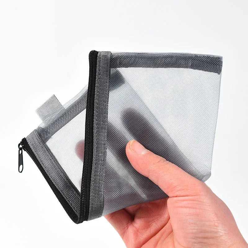 Mesh Makeup Brush Travel Pouch