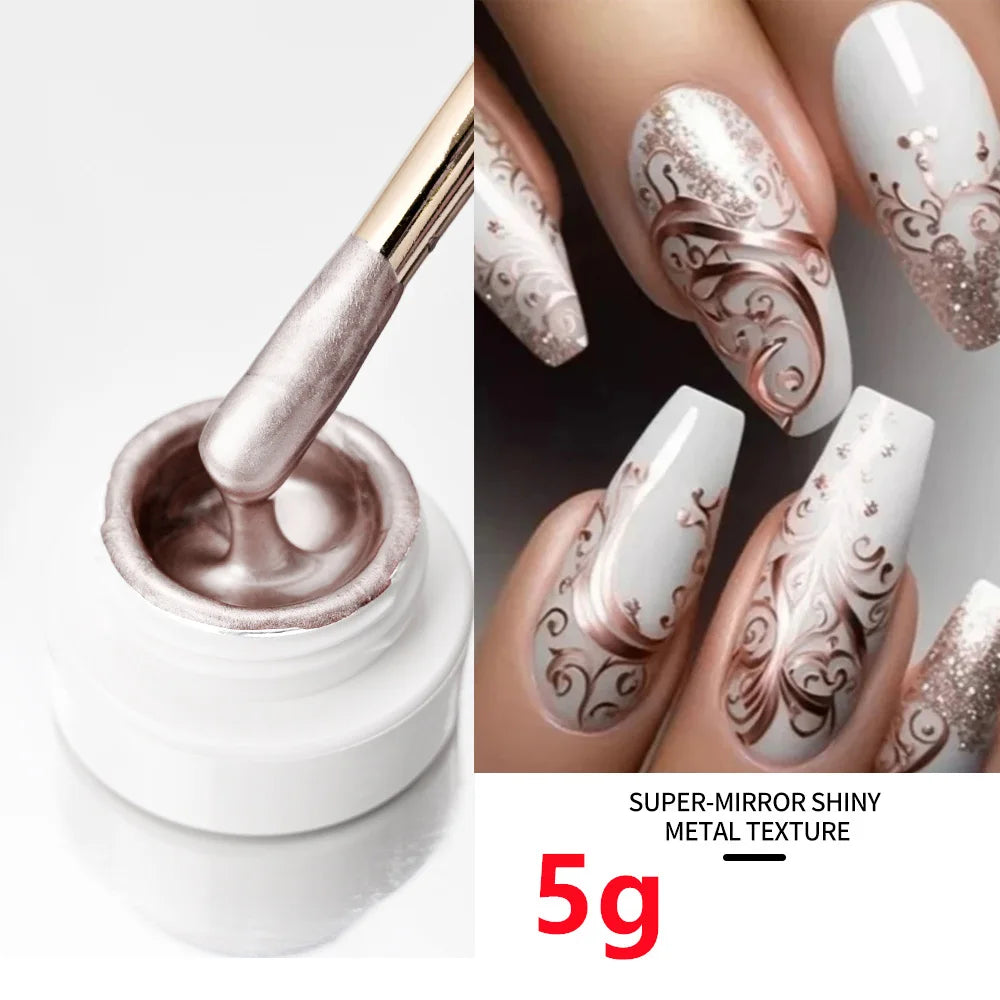 Metallic Mirror Liner Gel Polish
