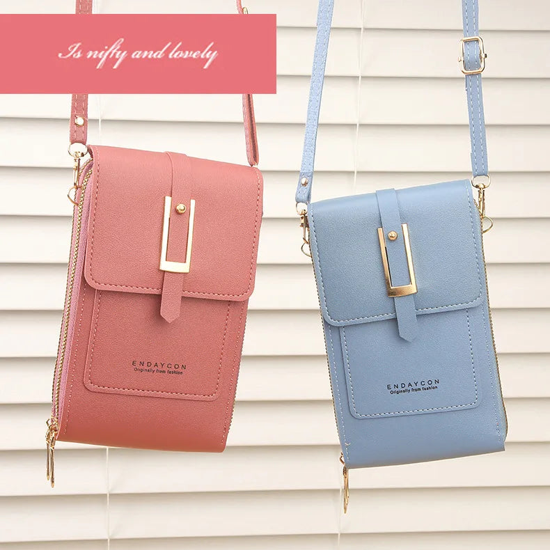 Touchscreen Phone Crossbody Wallet Bag