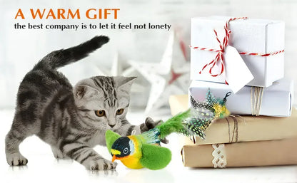 Interactive Chirping Bird Cat Toy