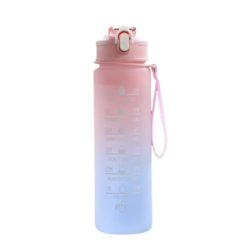 Sports Water Bottle with Time Marker