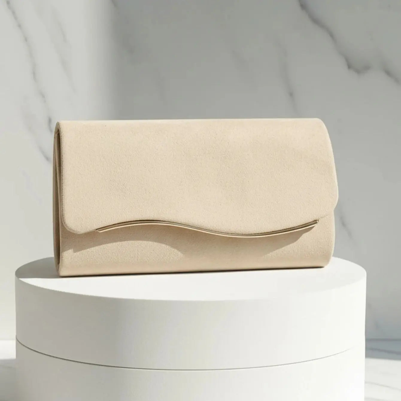 Velvet Envelope Evening Clutch Bag with Chain Strap
