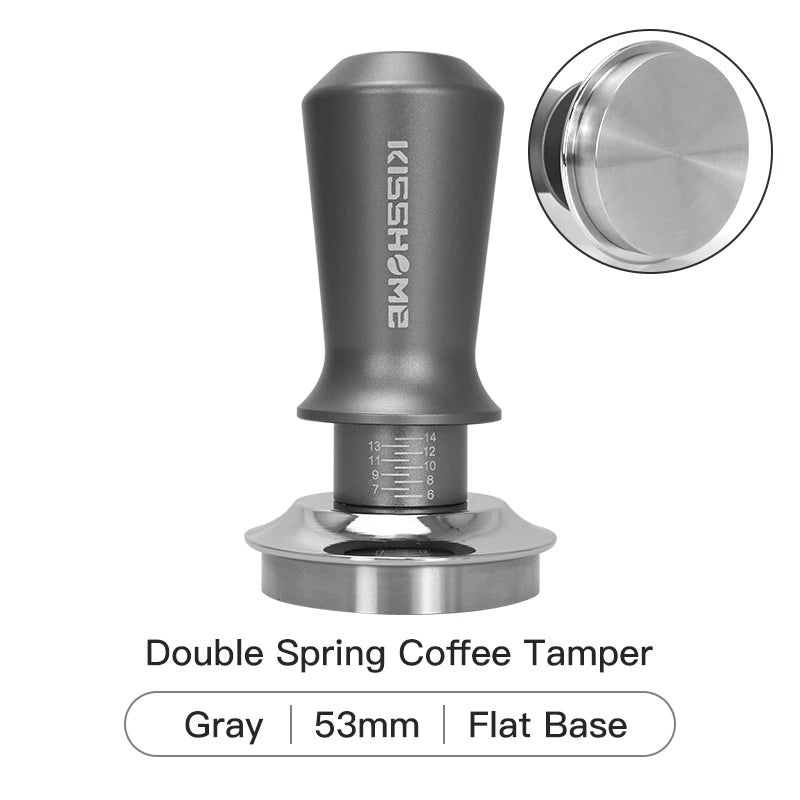 30lb Calibrated Coffee Tamper with Double Spring for Espresso Portafilters