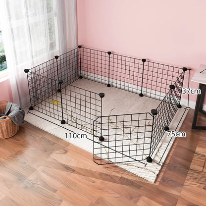 Modular Wire Pet Playpen & Indoor Dog Enclosure