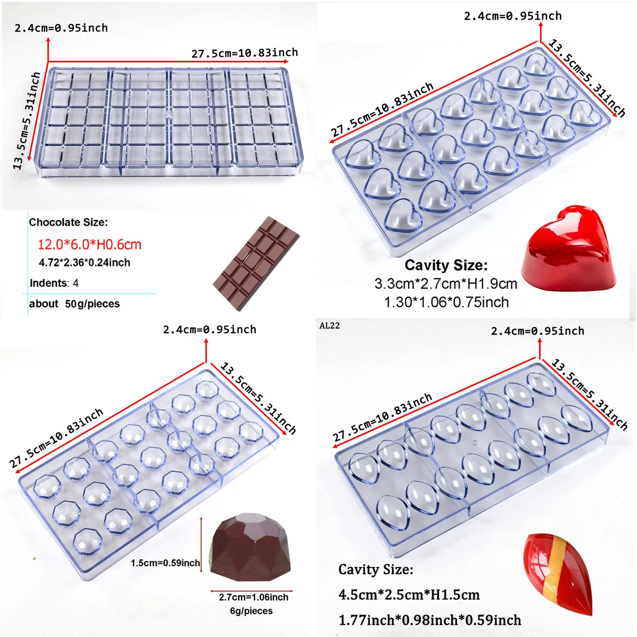 Polycarbonate Chocolate Mold