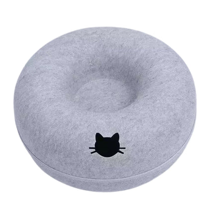 B-Tunnel Donut Cat Bed & Play Tunnel