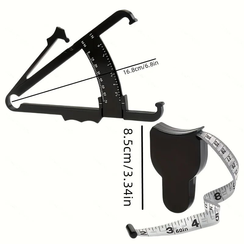 Body Fat Caliper & Measuring Tape Set