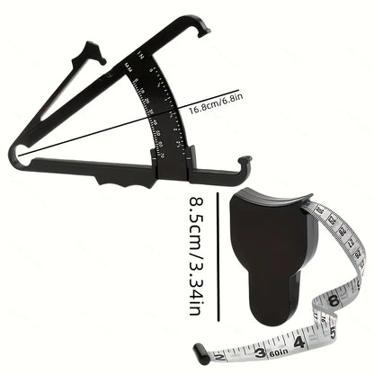 Body Fat Caliper & Measuring Tape Set