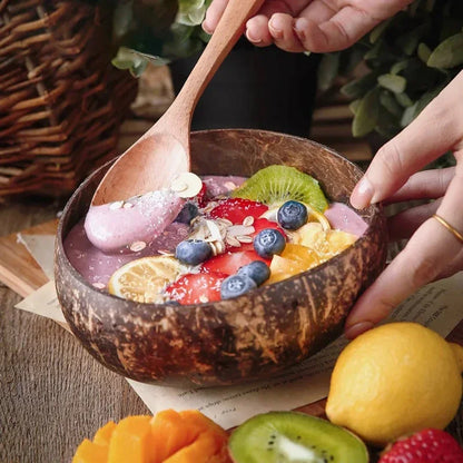 Handmade Natural Coconut Bowl Set